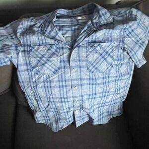 Orvis Blue Plaid Shirt